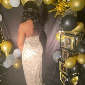 Gold/champagne  prom dress